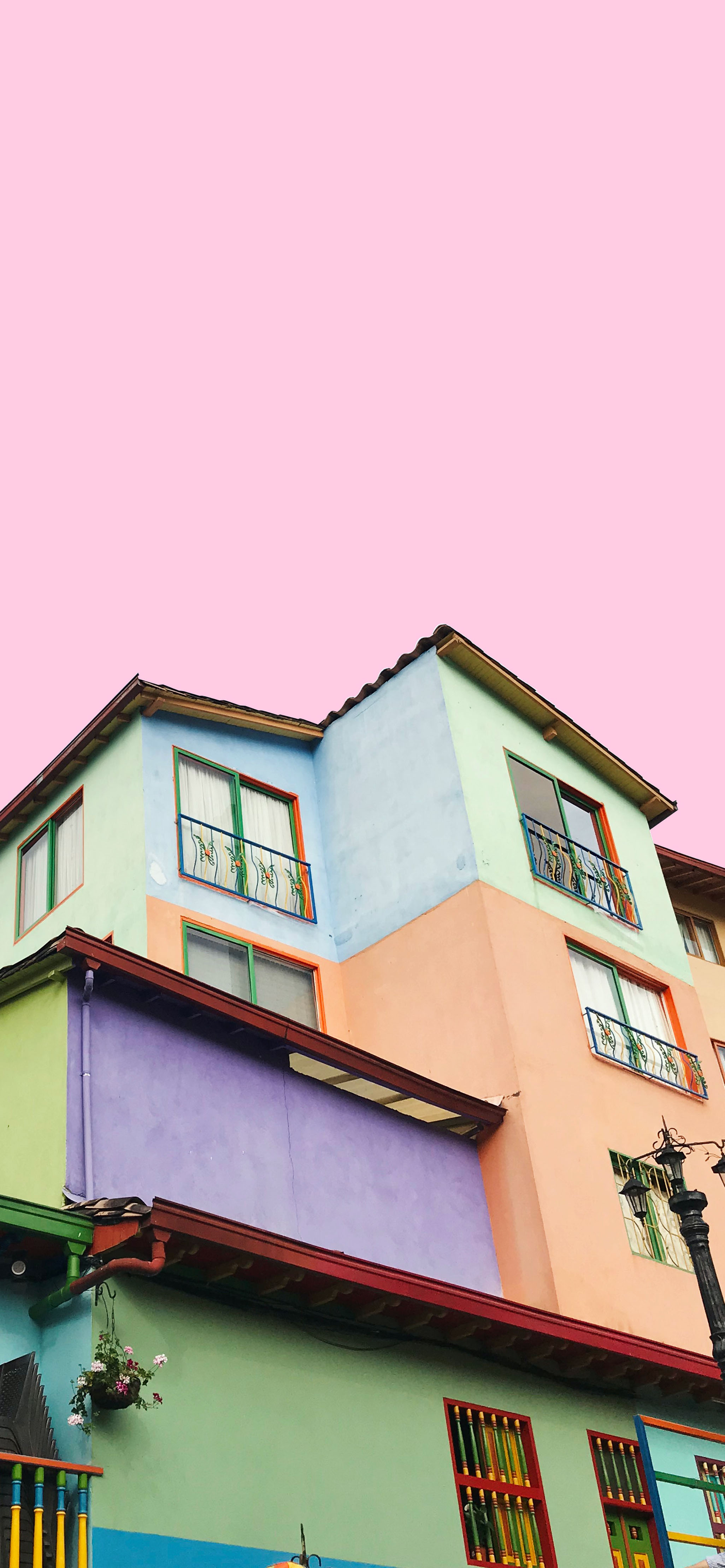 鲜艳大气美丽的护眼建筑手机壁纸,阳光建筑高清壁纸4k全屏