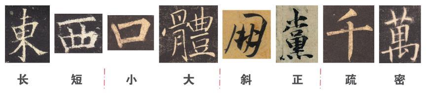 提高书法字结构的准确性,书法左中右结构字的重心