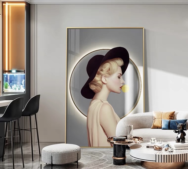 晶瓷装饰画轻奢高级感,现代轻奢风格装饰画推荐