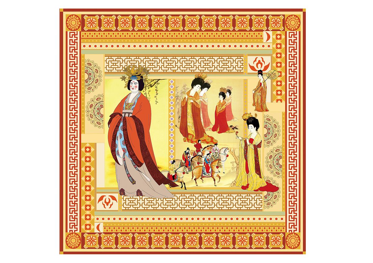 唐朝服饰融合现代服装的设计理念,中式美学唐朝服饰