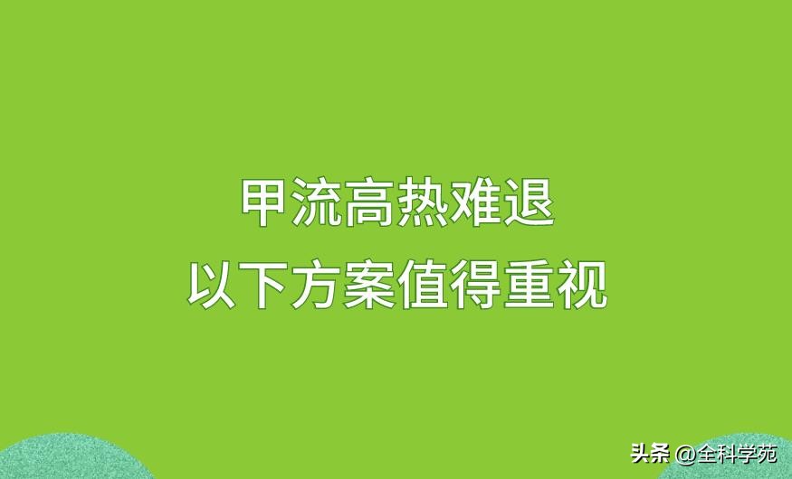 甲流高热难退,甲流高热不退怎么处理