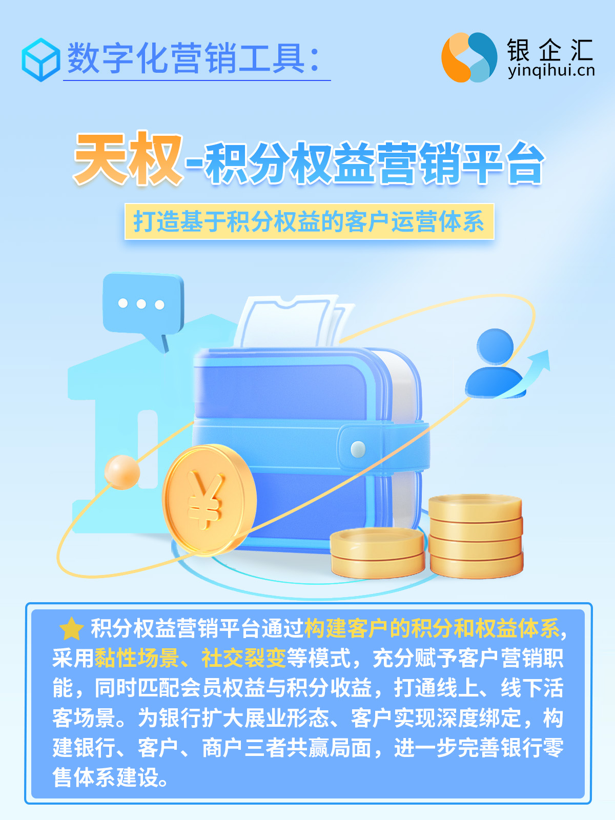 银企汇“星”产品矩阵，传递“价值营销”产品理念