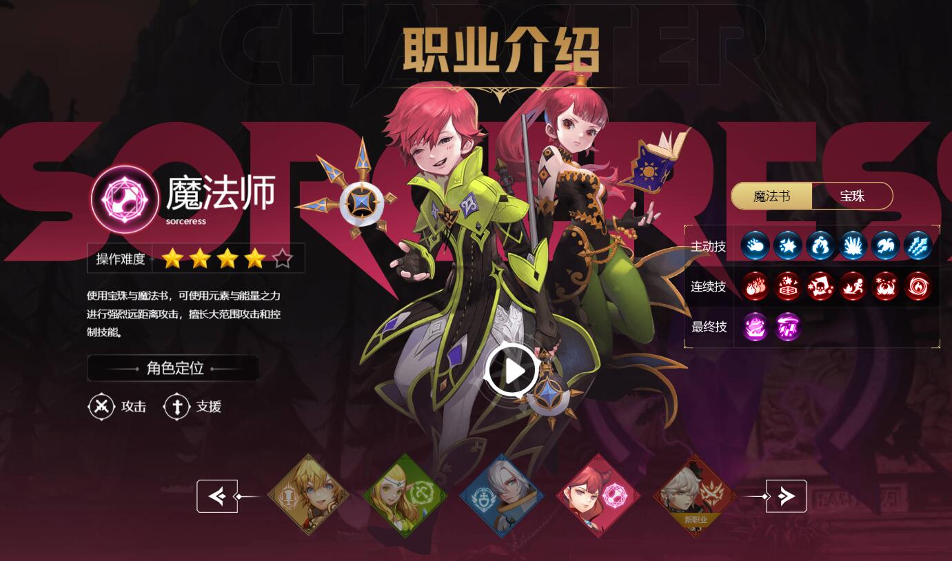 龙之谷端游新手职业选择,龙之谷世界哪个职业好