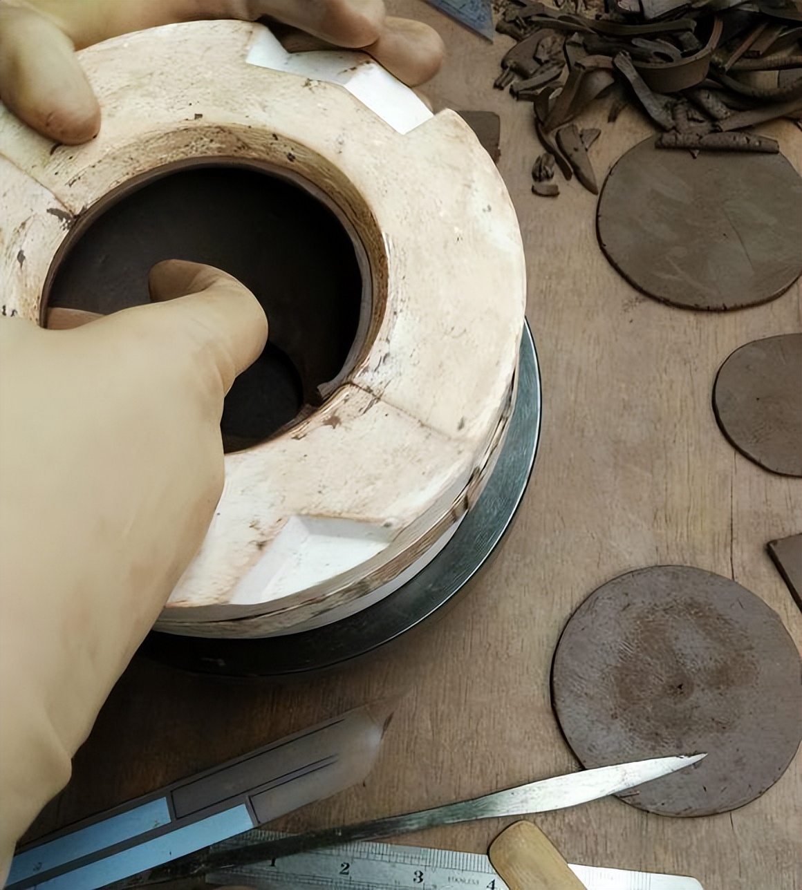 半手工紫砂壶内壁章是怎么印的,紫砂壶内壁章有什么含义