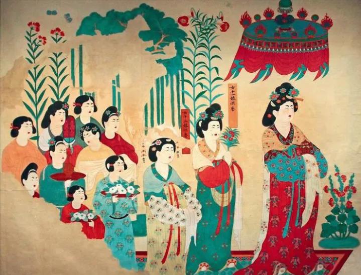 唐代贵族妇女服装分析,唐朝妇女服饰色彩