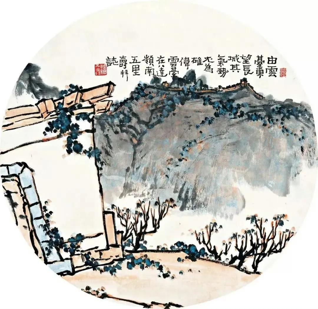 国画风景作品,一组风景水彩图片