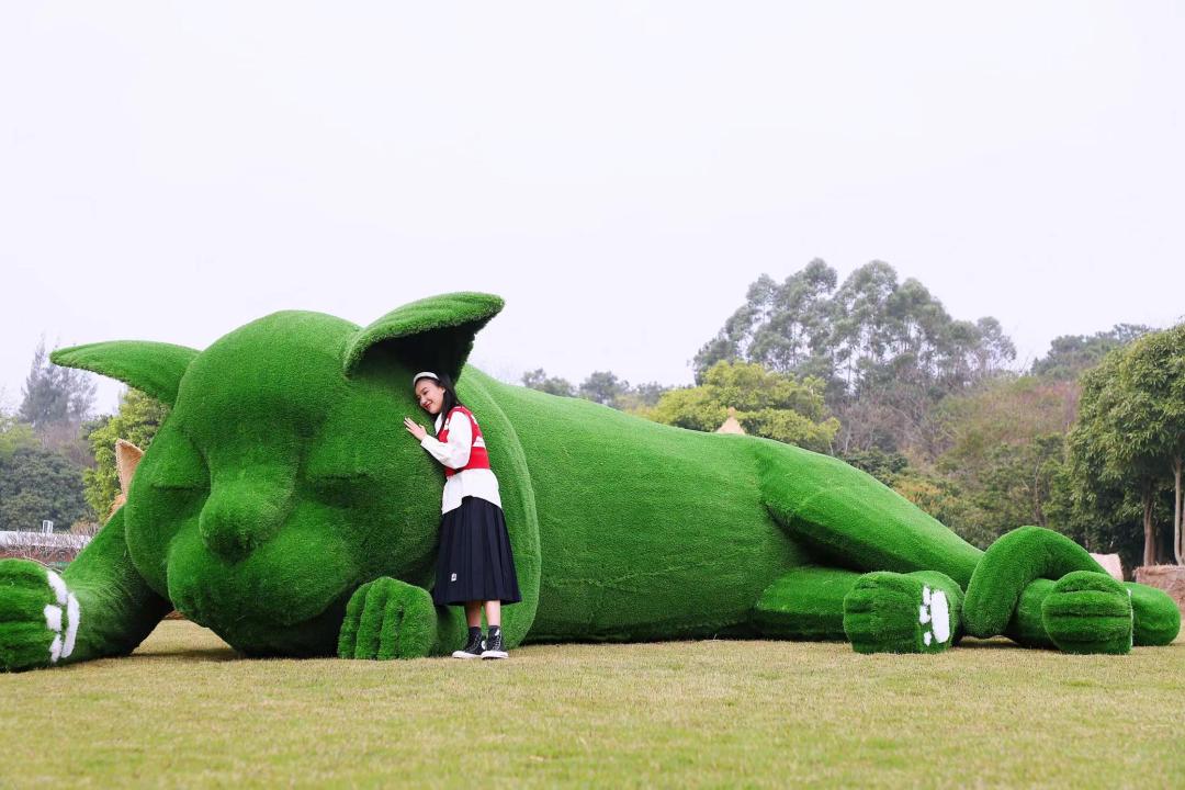 郁金香主题公园稻草人,2022年郁金香花海贵州