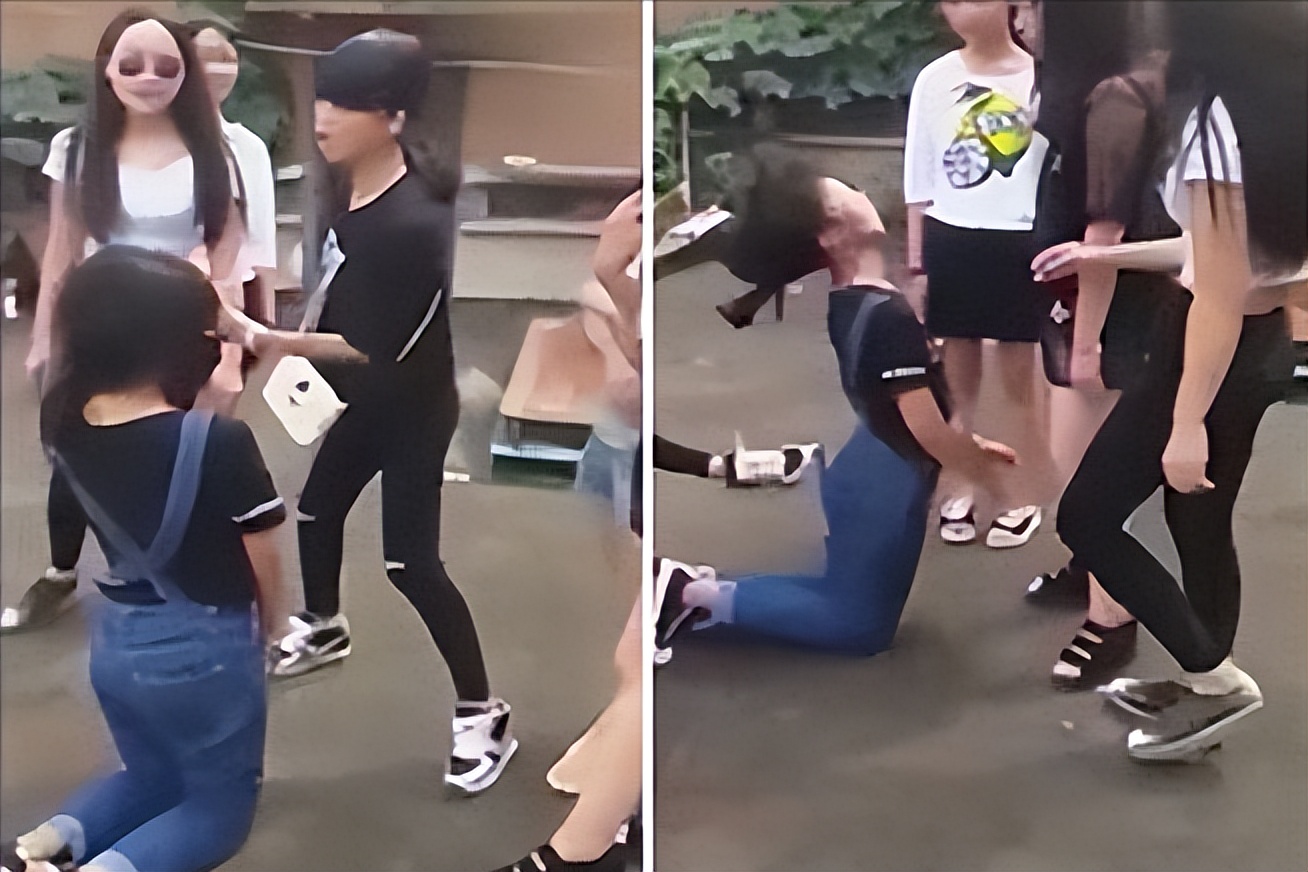 重庆女生遭多人殴打被逼下跪,重庆一中学女生遭群殴被逼下跪