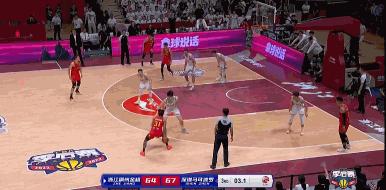 浙江95-85战胜新疆队,浙江队6比1集锦