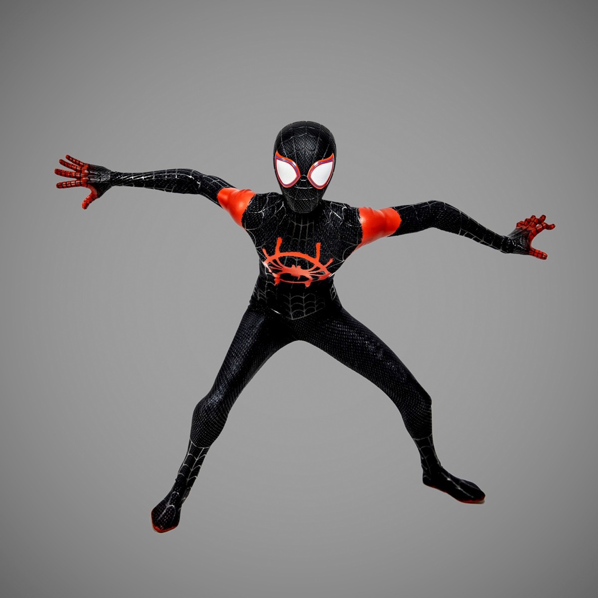 3头雕2套衣服，这个小黑蛛太好玩了：HotToys平行宇宙版迈尔斯