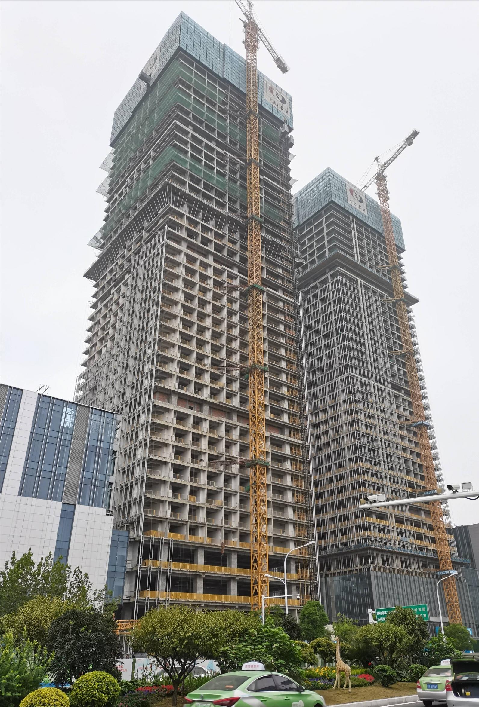 安徽合肥在建超高地标——由祥源城引领,恒大宝能摩天项目成遗憾