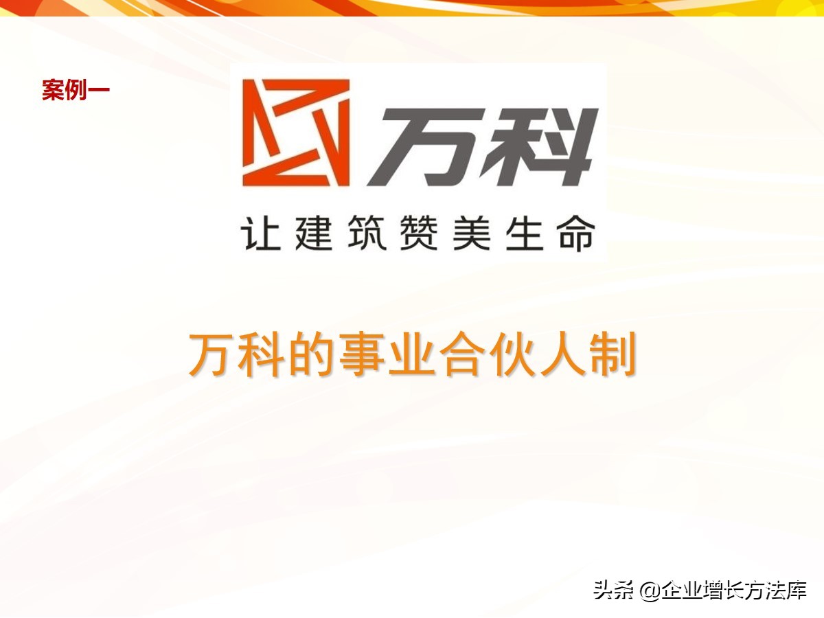 项目合伙人模式利润分配案例,事业合伙人模式案例