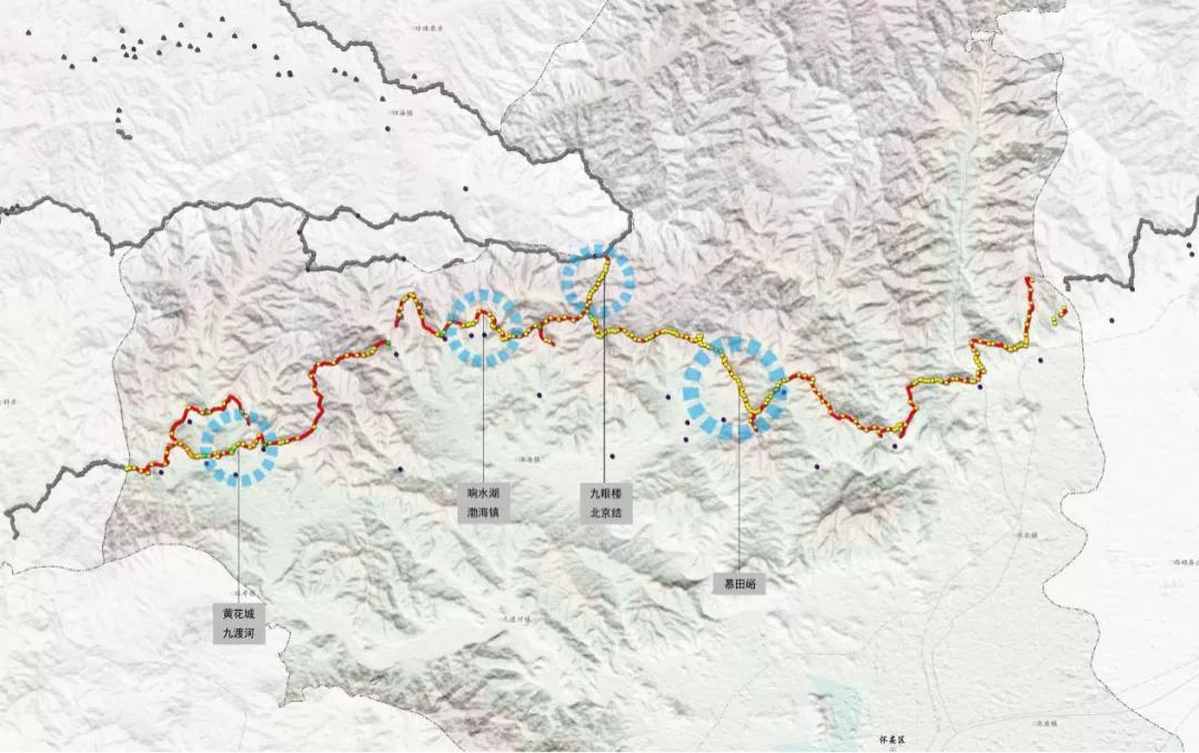 北京长城风景区分布图,北京长城全景介绍