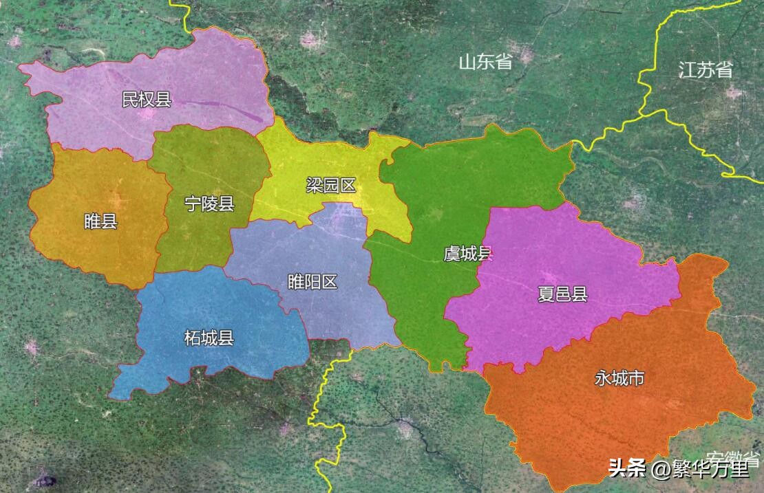 商丘市区划分图,商丘示范区将与哪个区合并