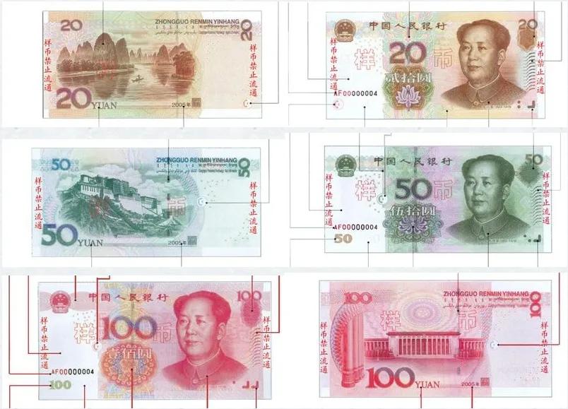 第四套人民币全套样式及价格,一元人民币样式正反面