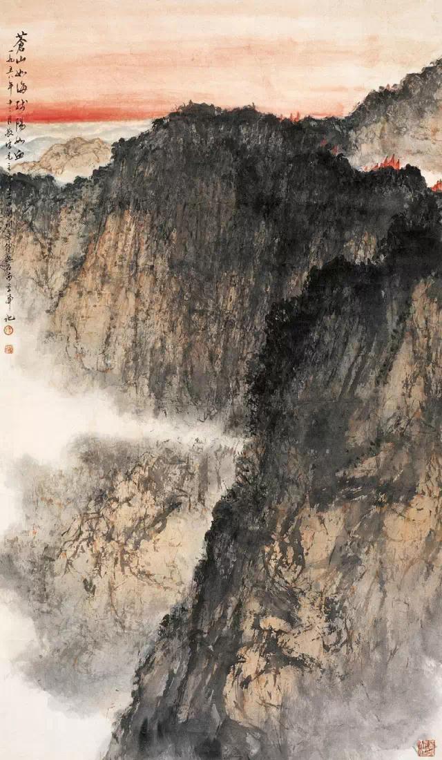 金陵山水画名画欣赏,金陵五大家诗意山水画欣赏
