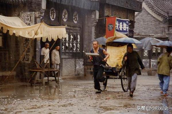 上海黄包车历史简介,80年代的上海滩黄包车