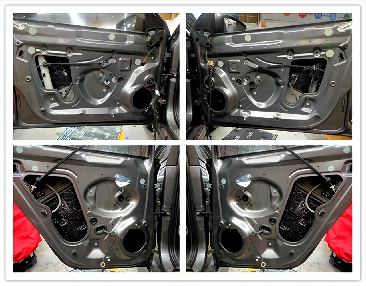 23款大众速腾超越改装中低音喇叭,大众速腾无损升级三分频音响