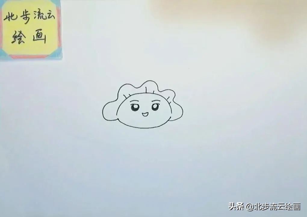 一盘饺子的简笔画图片大全,穿古装端着饺子的中国女孩简笔画