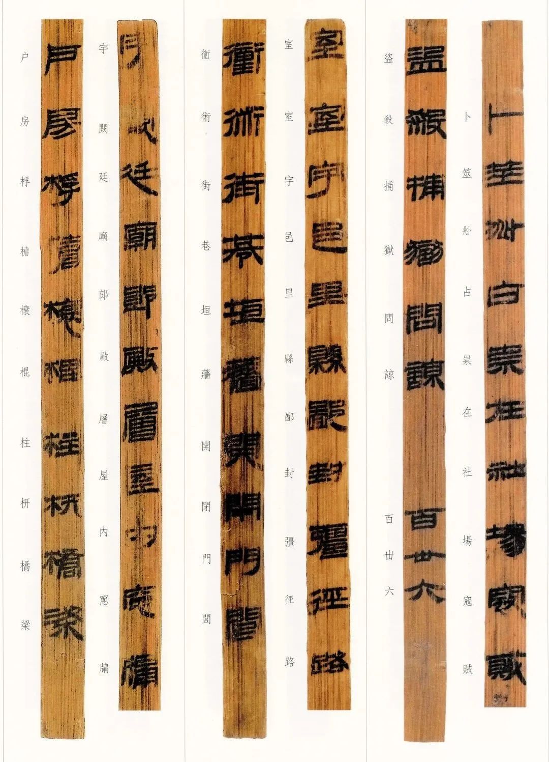 西汉竹书,西汉竹简草隶书法作品