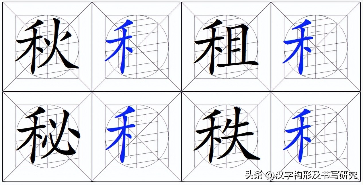 汉字偏旁部首书写规范,偏旁字书写规范