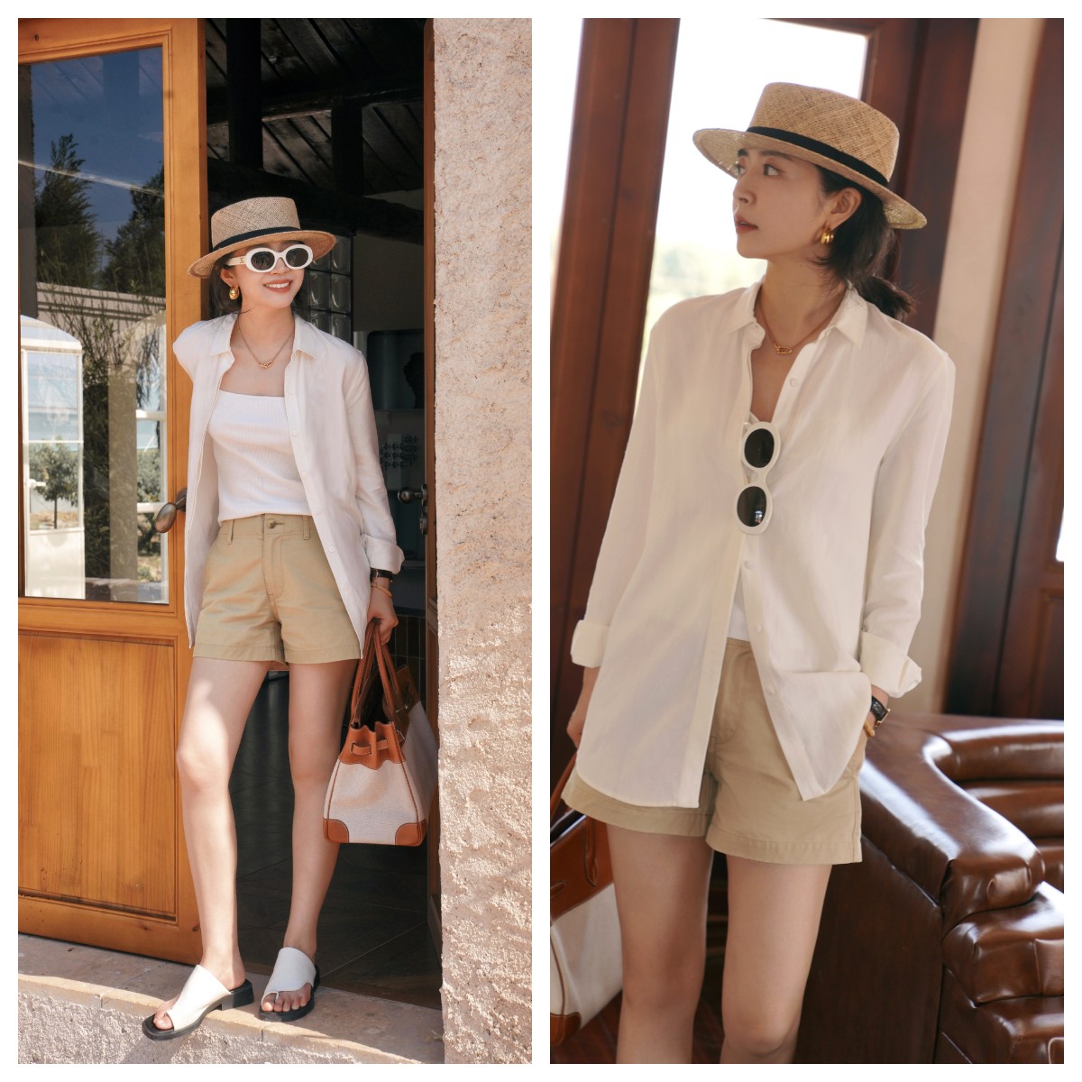 衬衫搭配牛仔裤简约时髦,衬衫如何搭配阔腿牛仔裤女士