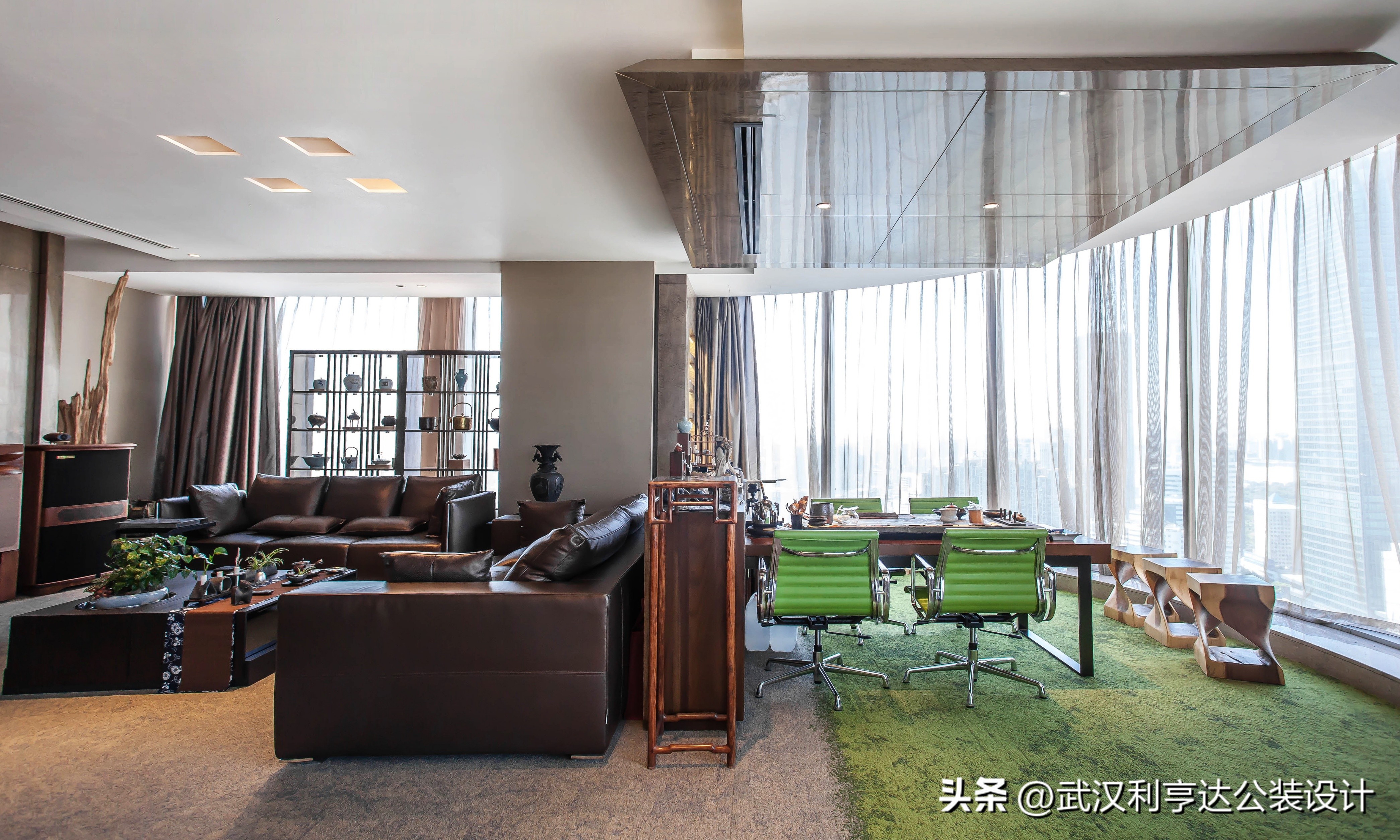 大开间办公室装修效果图,小型办公室装修如何设计才高档