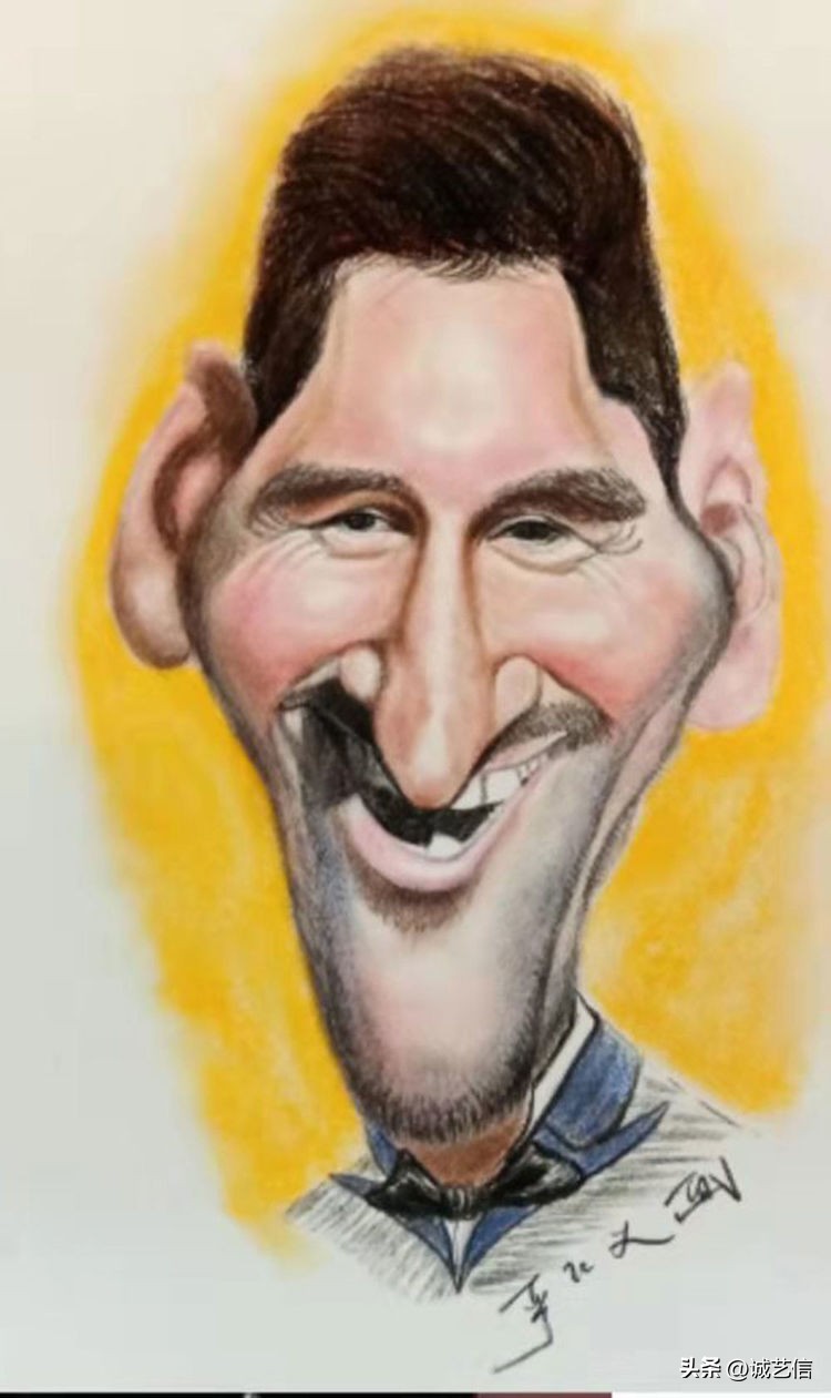 梅西拿着美洲杯来卡塔尔的漫画,梅西世界杯头像漫画