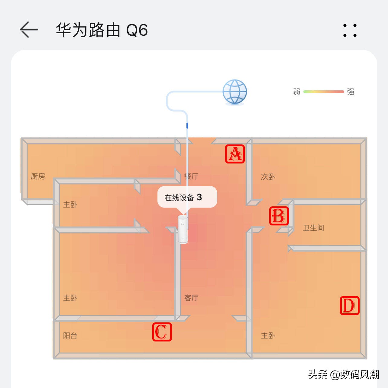 华为q6子母路由器网速测试,华为q6路由器5G有效距离
