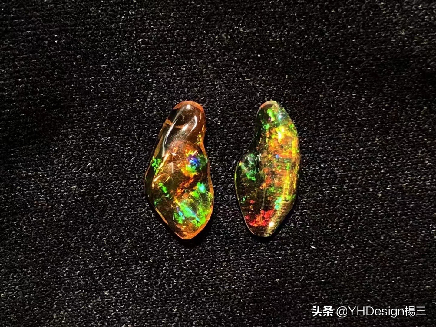 欧泊宝石五彩斑斓的黑,欧泊欣赏