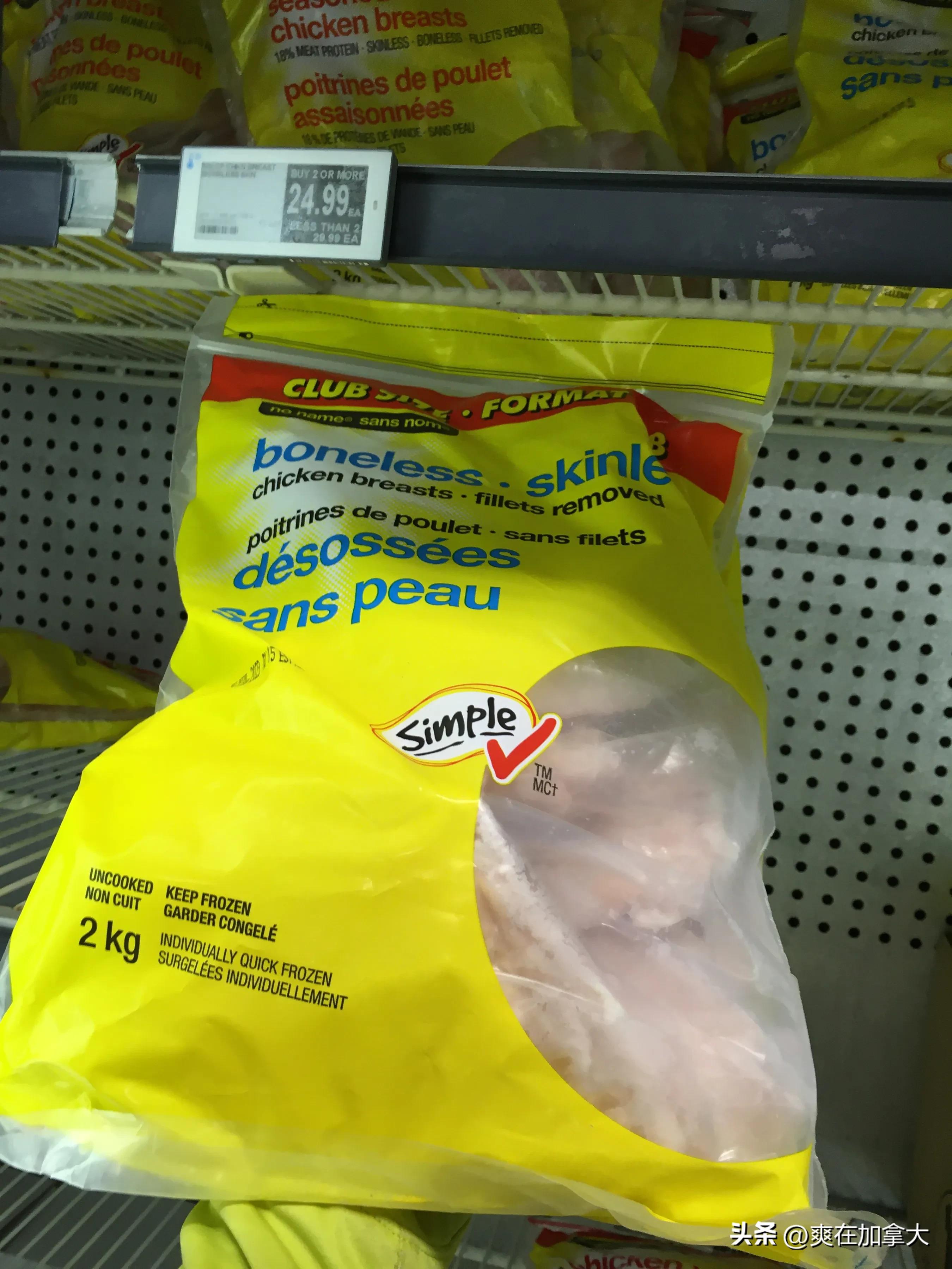 加拿大的物价消费水平,加拿大超市食品价格