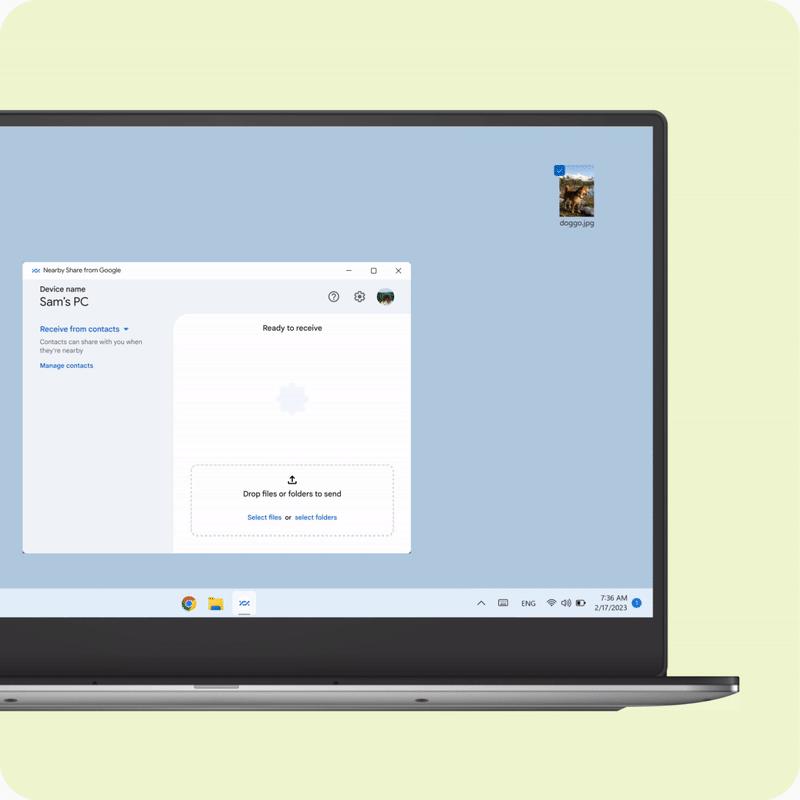 附近共享：Windows和Android之间的交换文件现在可供所有人使用