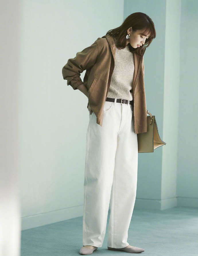 一年四季窄版阔腿裤穿搭,吊打穿搭一整套