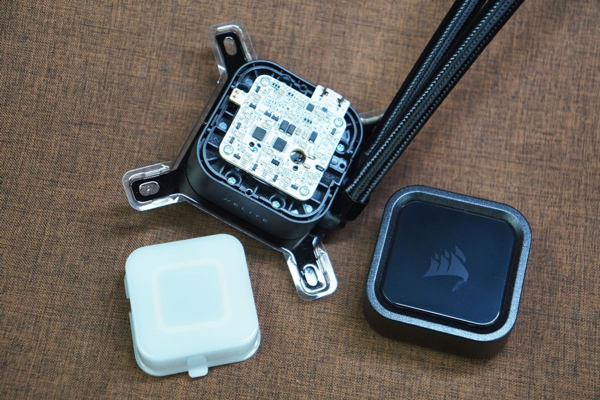 美商海盗船h150ipro水冷拆解,海盗船h150i精英版六风扇