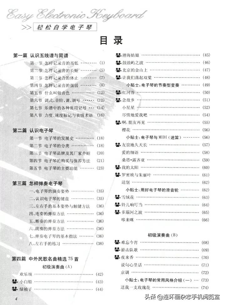 自学电子琴50课,轻松学音乐电子琴教学