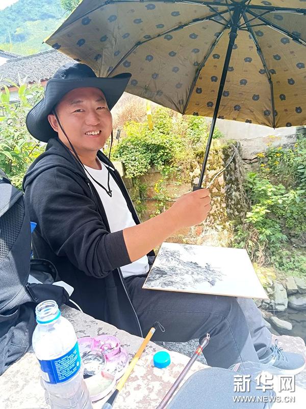 泾县中国山水画,泾县风景写生