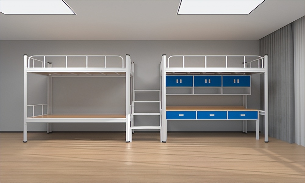 宿舍上下铺铁床比较,宿舍铁床上下铺怎么布置