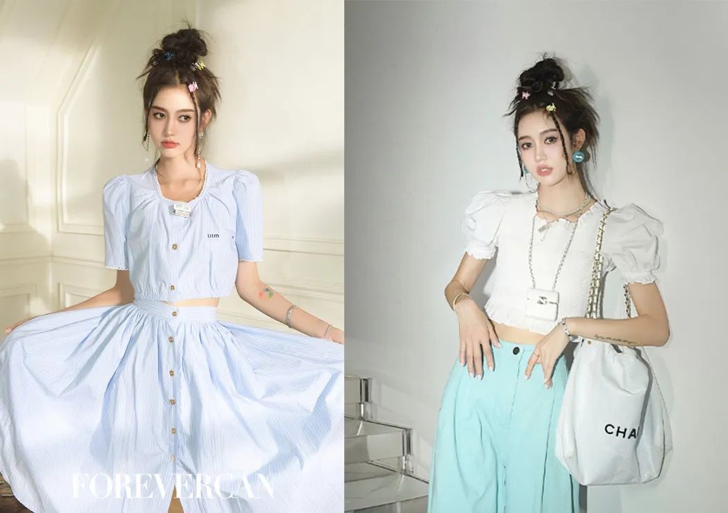 如果淘宝模特界有咖位，这两位小姐姐大概是人气“流量小花”吧