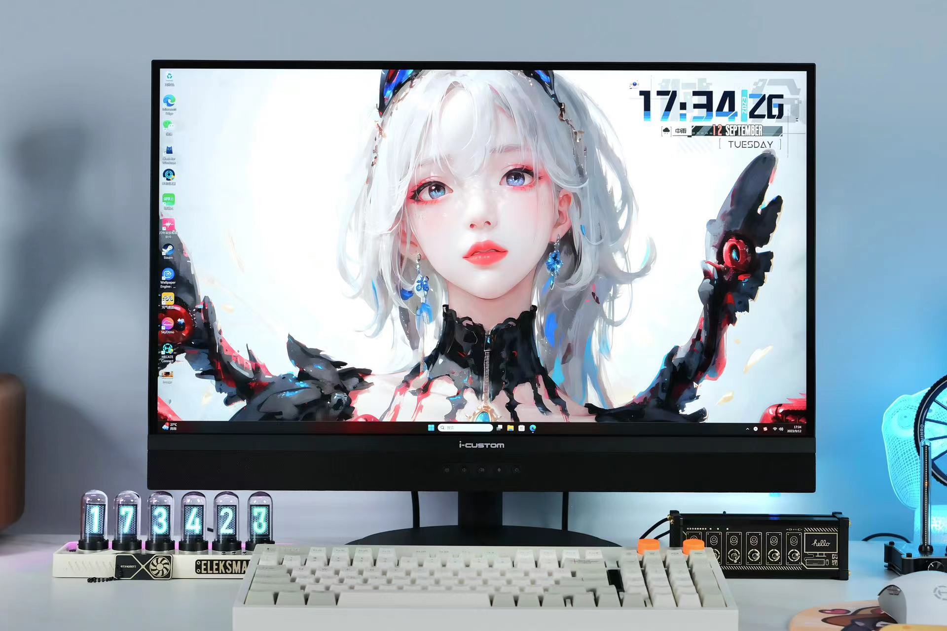 谁说显示器只能放电脑桌，老王帮你解锁自带系统显示器的新玩法