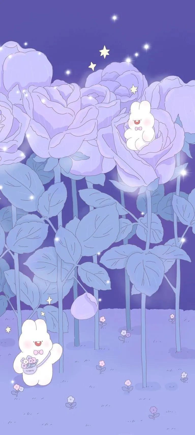 治愈系紫色手机壁纸,主屏和锁屏壁纸一对紫色