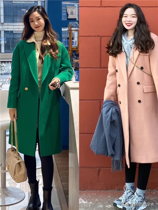 冬季鲨鱼裤配大衣怎么搭配好看,红色大衣和鲨鱼裤的最佳搭配