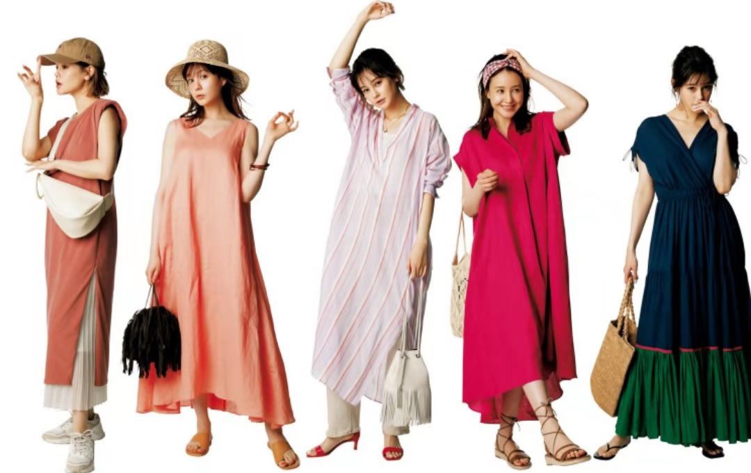 连衣裙的多种穿搭技法,讲解连衣裙的穿搭