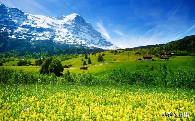 瑞士超清壁纸1080p,瑞士阿尔卑斯山雪山风景壁纸