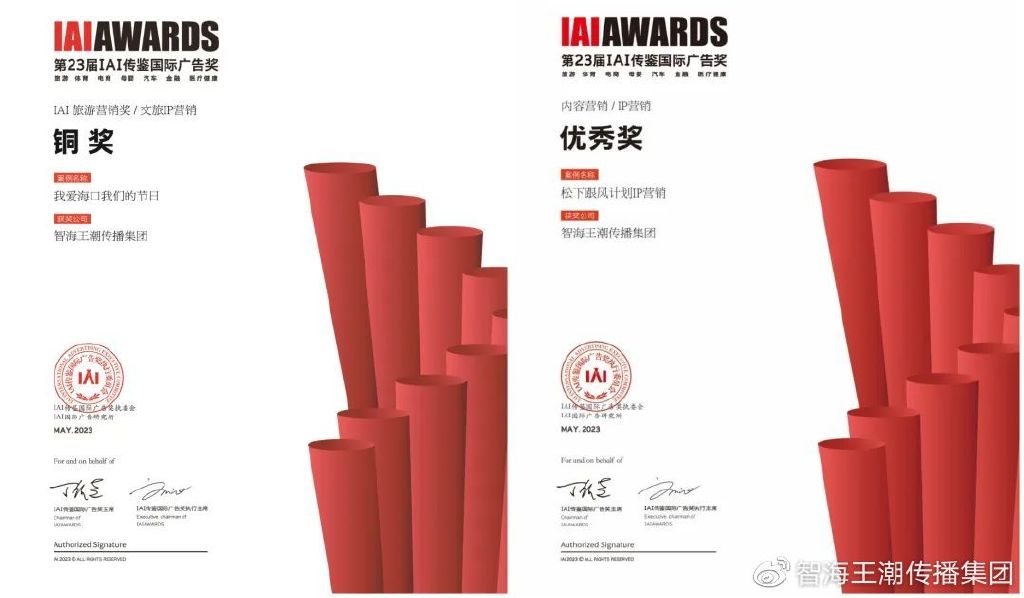 海口、三亚公司双双斩获IAI大奖！获奖原因“耐人寻味”