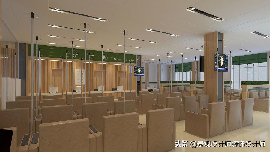 护士站背景墙分隔设计,护士站治疗室设计布局效果图