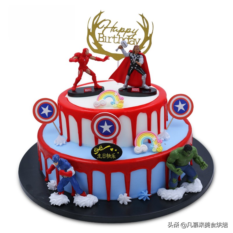 六一儿童节透明蛋糕盒子,六一儿童节蛋糕礼物