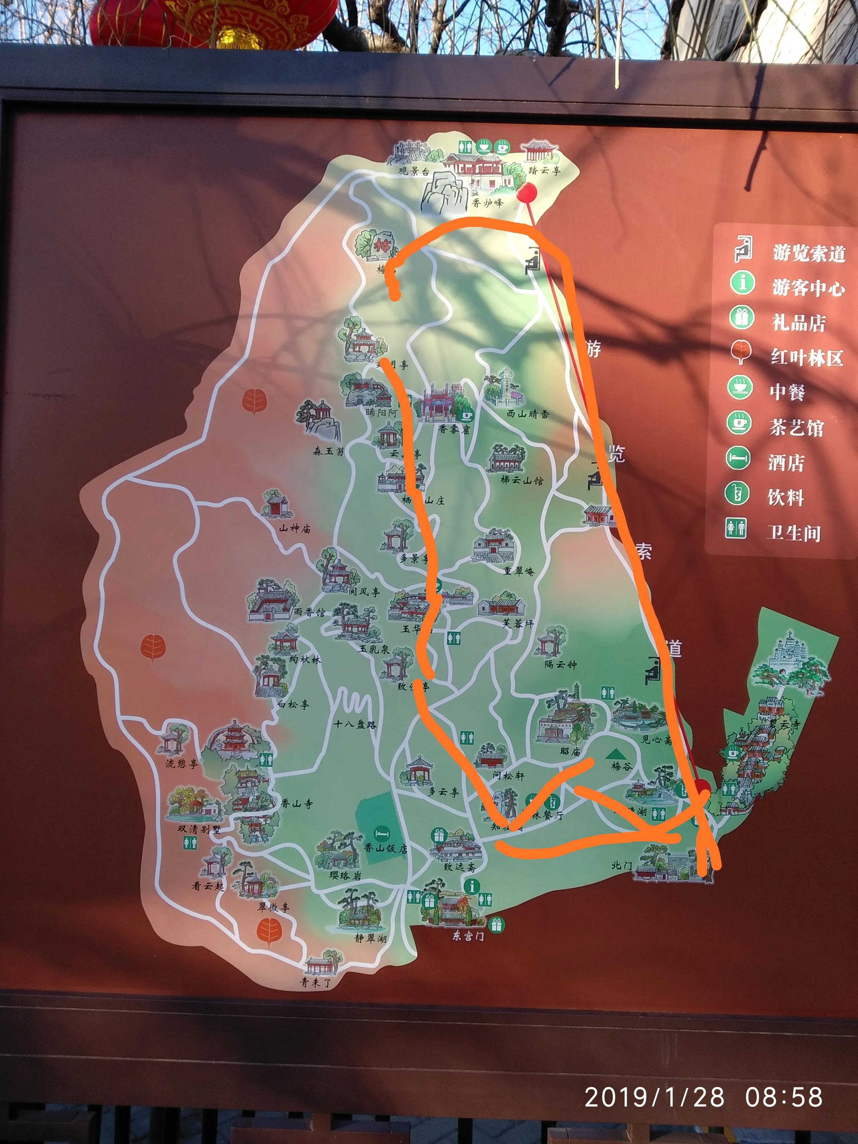 香山登顶最近路线,爬香山最佳路线攻略大全视频