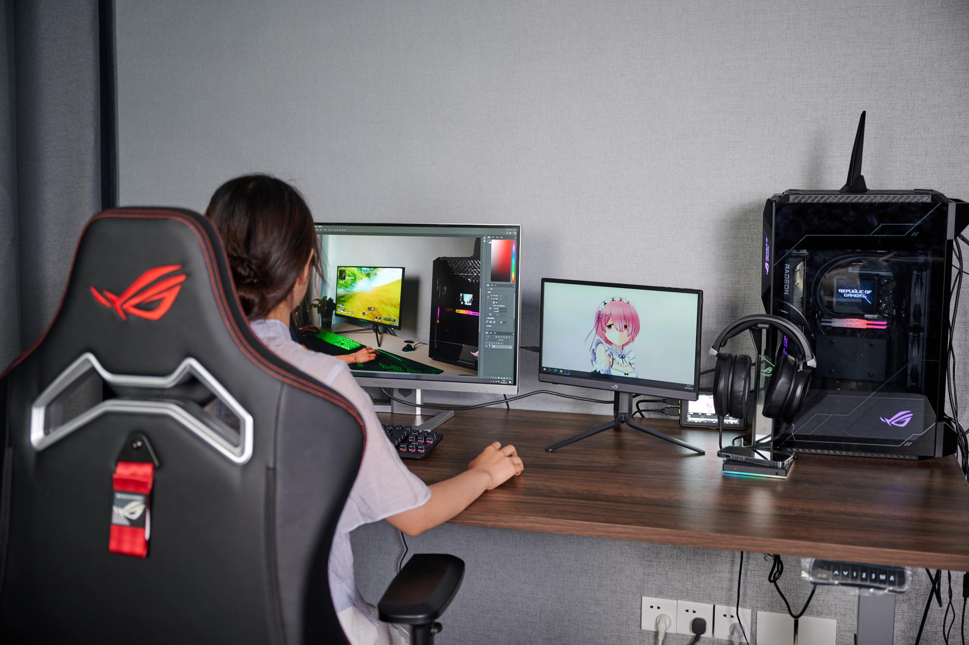 rog全家桶顶配桌搭,rog全家桶同品质混搭