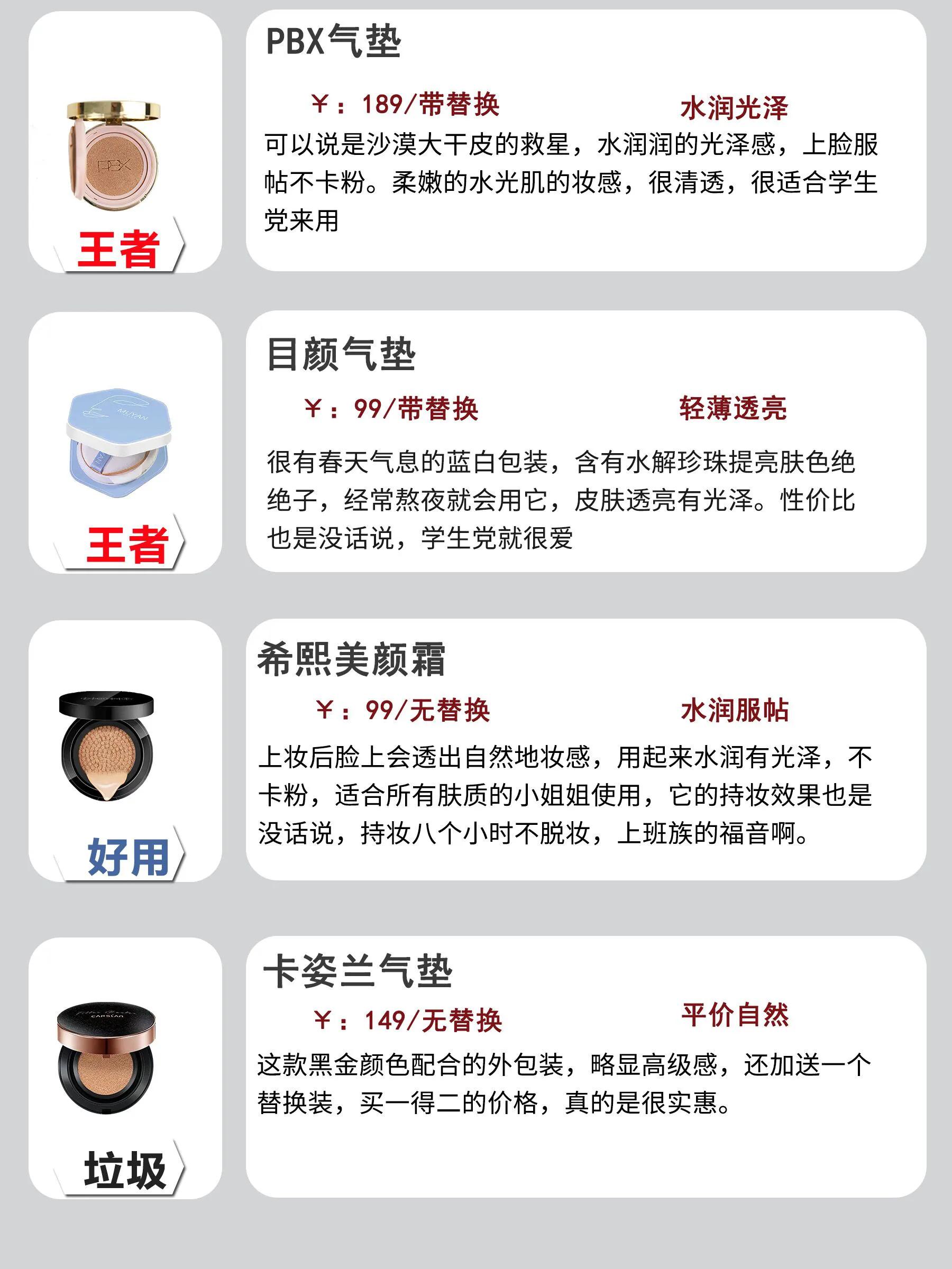 我真是太爱李佳琦了，买的气垫没有一个踩雷的