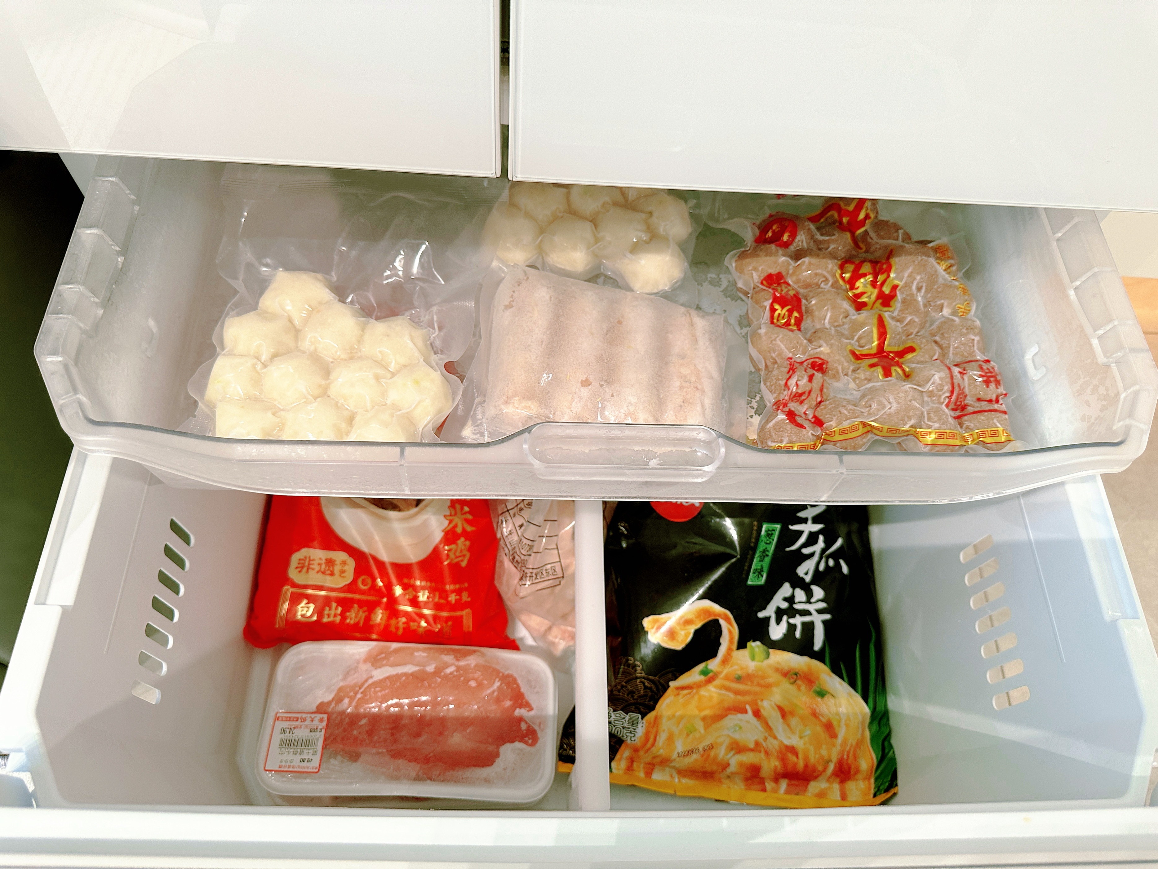 极简家配晴空白色冰箱真的yyds！皮薄馅大超好用